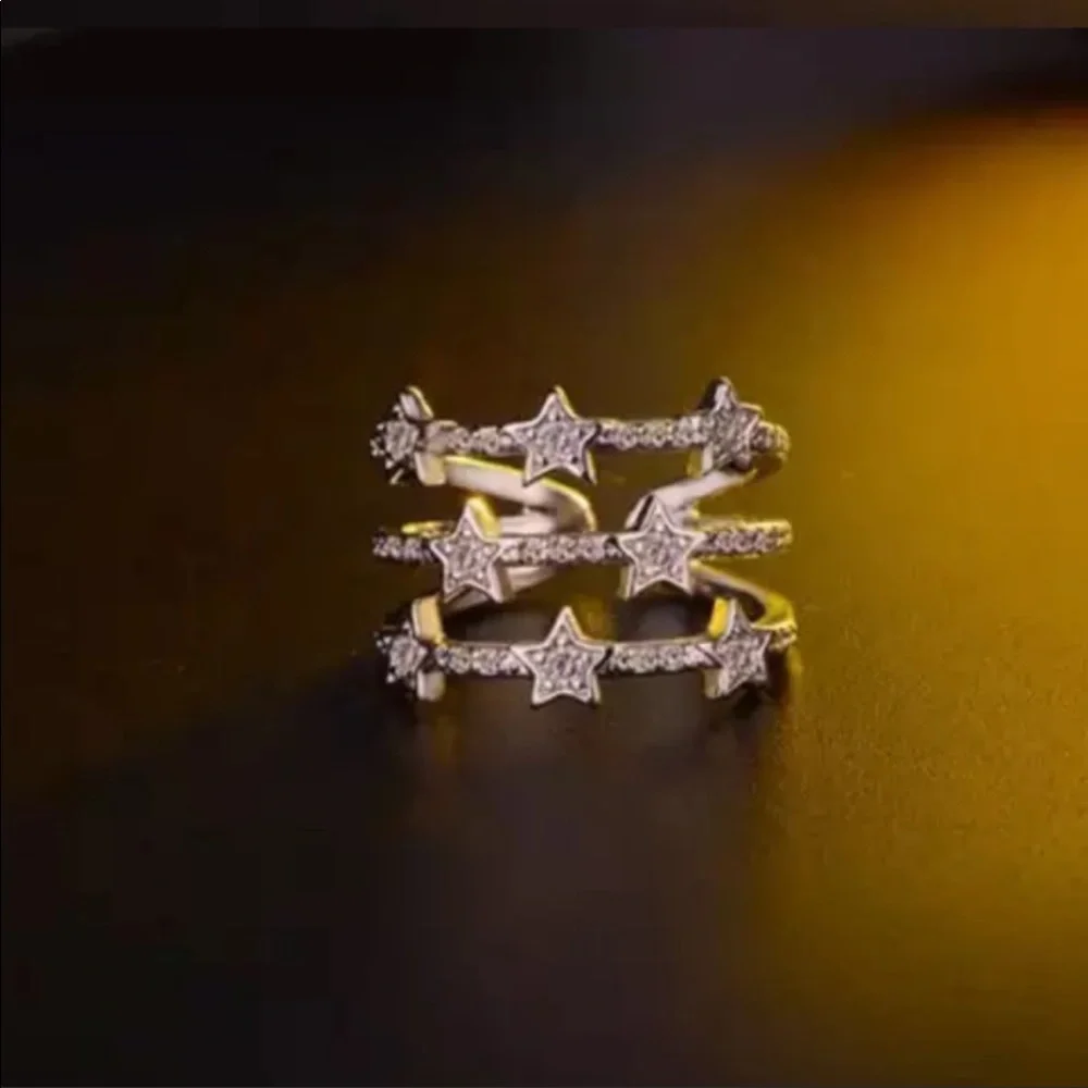 NEW 925 STERLING SILVER ADJUSTABLE RING - Picture 5 of 7